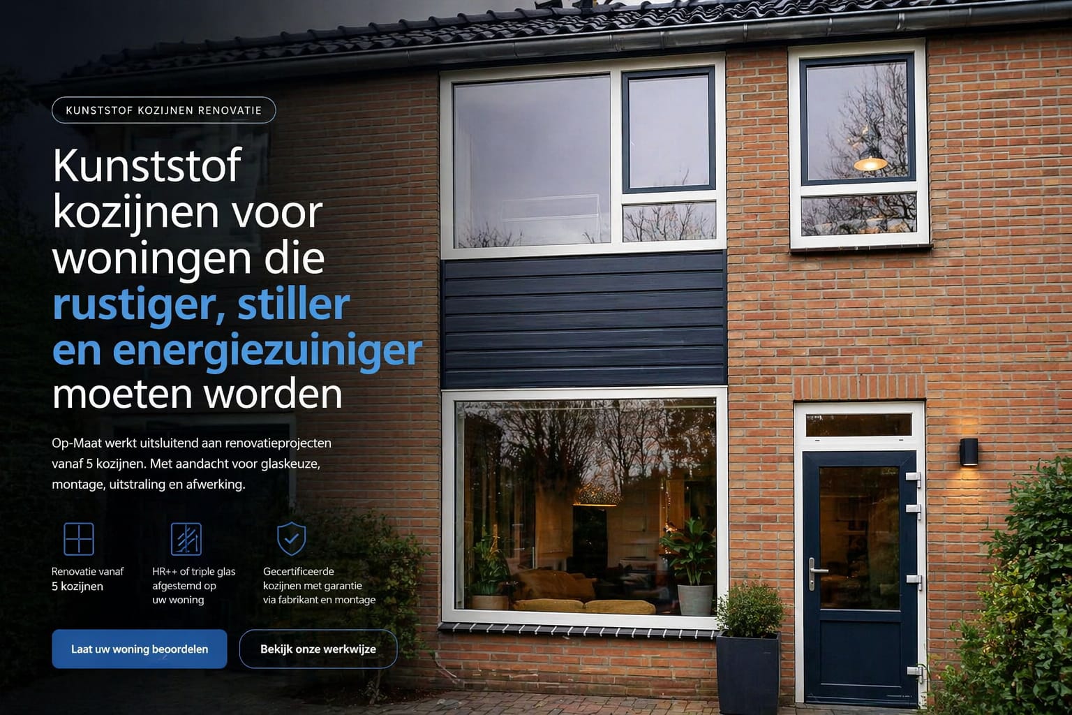 Kunststof kozijnen renovatie voor meer comfort, isolatie en uitstraling